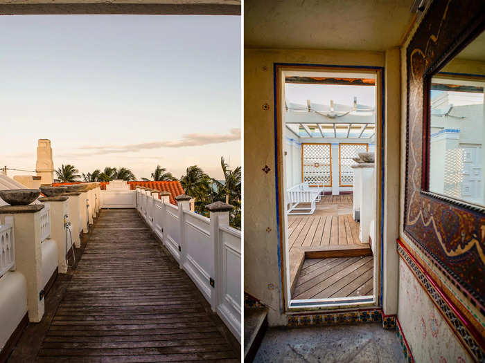 After a dip (and my second shower), I headed up to the rooftop deck, which felt like my own private terrace.