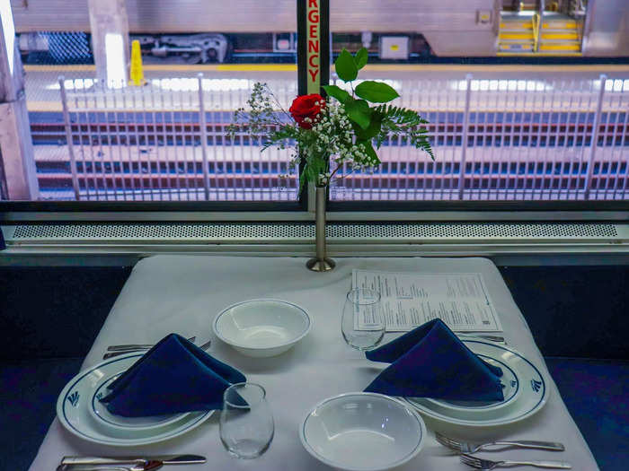 Communal dining will continue the tradition of sharing meals with fellow riders but those that prefer to dine alone can request their own table.