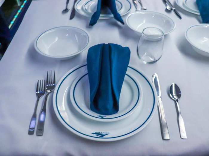 Guests can take all three meals in the car with a renewed focus on high-quality meals, from french toast and omelets at breakfast to steak and salmon for dinner.