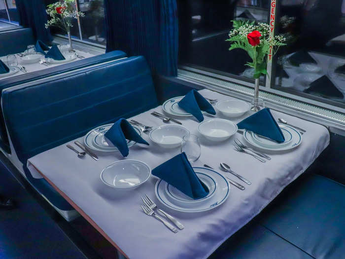 Elsewhere on the train, a revamped dining car offering complements the onboard updates with the return of white tablecloth service and china.