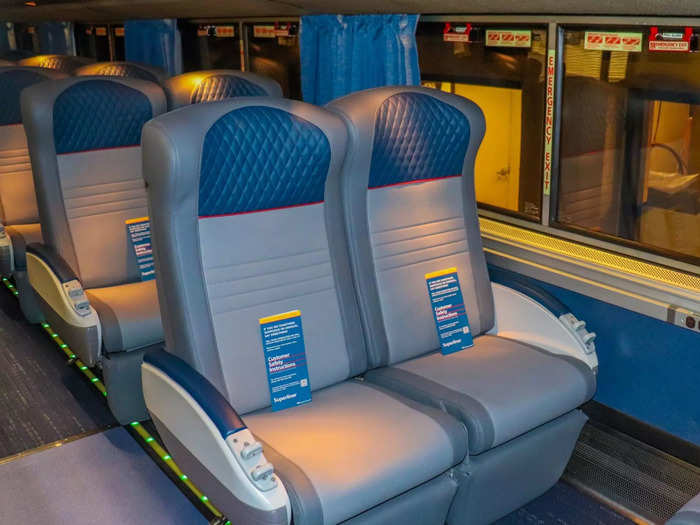 While a small drop in the bucket compared to $66 billion, Amtrak travelers will immediately notice the difference between the old and new products. The tired blue cloth that has traversed the country more often than most is being replaced with modern leatherette.