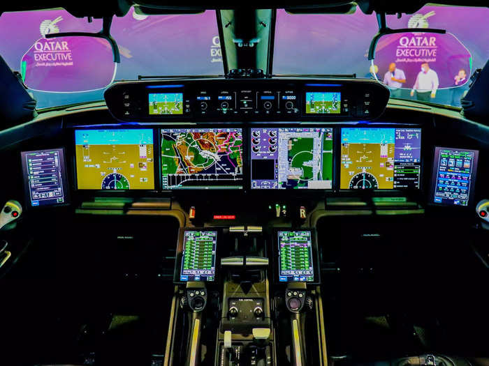 The cockpit is yet another Gulfstream innovation that takes some of the latest systems from Honeywell Aerospace.