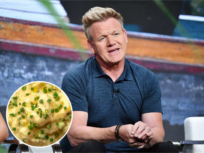 Gordon Ramsay prefers to make potato purée, an even creamier version of mashed potatoes.