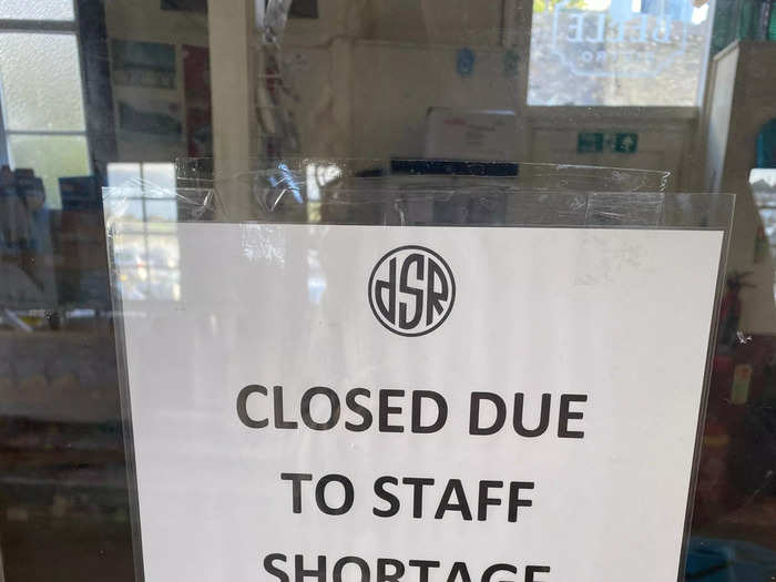 But even the office at the steam train station had a poster saying it was closed because it didn