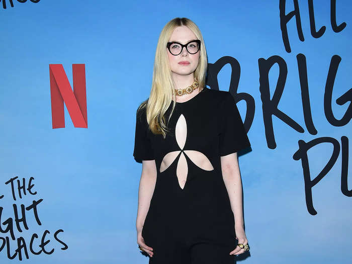 Elle Fanning wore Gucci at a screening for the 2020 film "All the Bright Places."