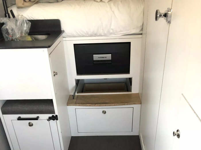 While the drawers