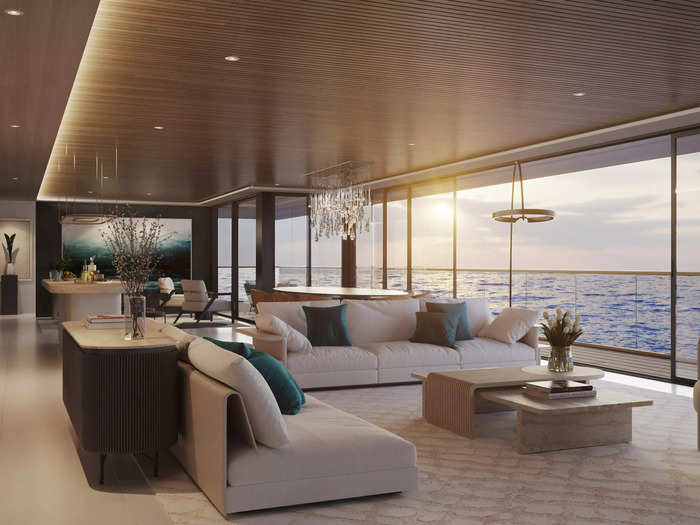 Somnio said the apartments will be spread across six decks. The smallest one starts at 182m² of total space, while the largest one will be 963m² — a third of which will be an outside terrace.