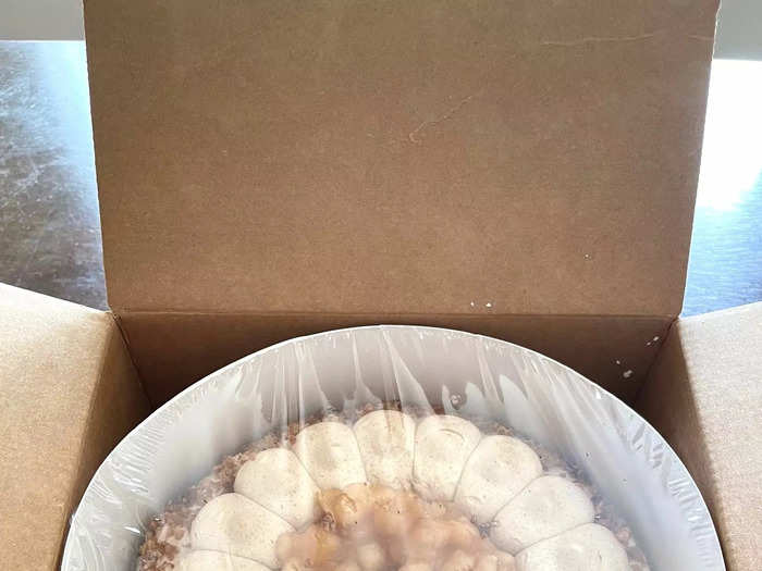 My PieCaken was delivered frozen two days after I placed my order.