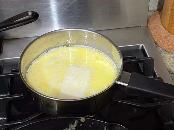 While my potatoes were on the stove, I prepped the butter.