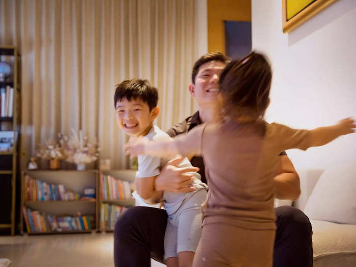 6 to 8 a.m: Tan starts his day early with some quiet time. He plays with his kids before heading to the gym for an hour-long workout.