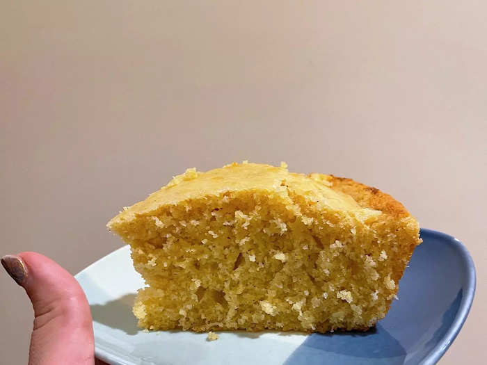 You could feel how moist the cornbread was just from cutting into it. And everyone at the table agreed it was one of the best they