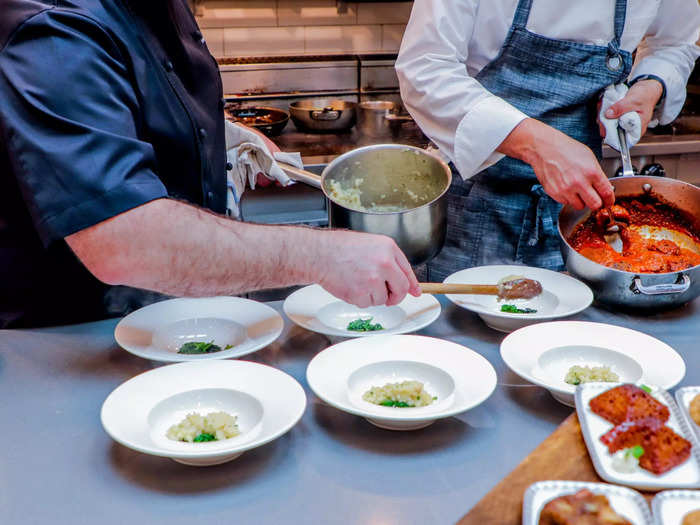 The challenge for both chefs is making sure that the items look and taste the same at 35,000 feet as do on the ground in San Marcos.