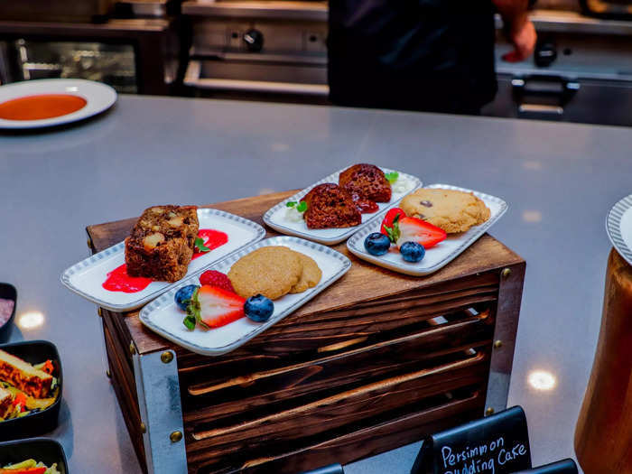 Chocolate chip mint cookies, spiced apple cake, persimmon pudding cake, and ginger snap cookies are just some of what passengers will soon enjoy.