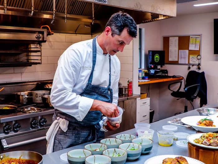 Awaiting us in the Golden Door kitchen were around 20 menu items that Frey had crafted under the partnership. Some of the dishes can be found on the Golden Door menu during one of its week-long programs while others were crafted specifically for Singapore Airlines.