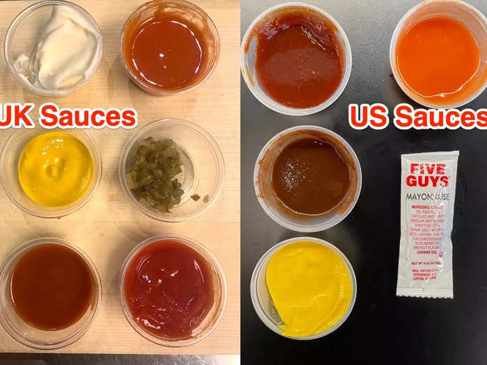 No good fast-food meal is complete without sauce, so we ordered every option available in the UK and the US for our test.