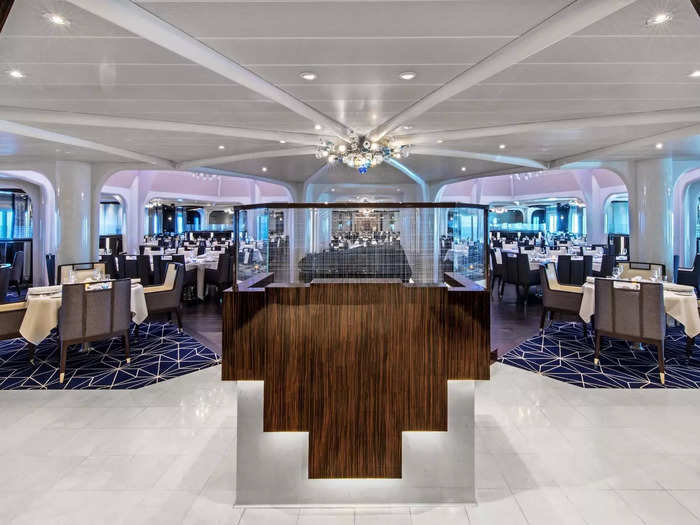 Feeling hungry at sea? The cruise ship is also lined with five restaurant venues, including a sushi eatery and The Grill by famed chef Thomas Keller.