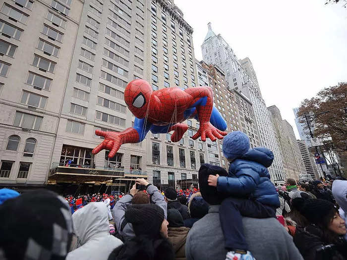 2014: Spider-Man flew past Macy