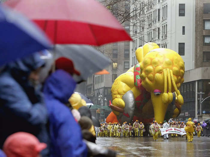 2006: It rained on this parade. Poor Big Bird.