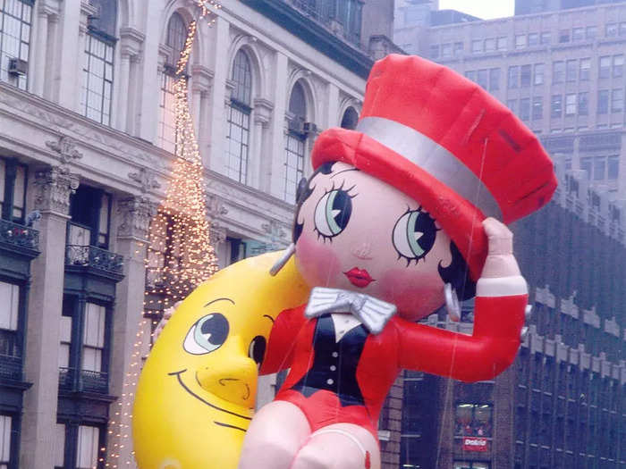 1985: The Betty Boop balloon was 67 feet tall.