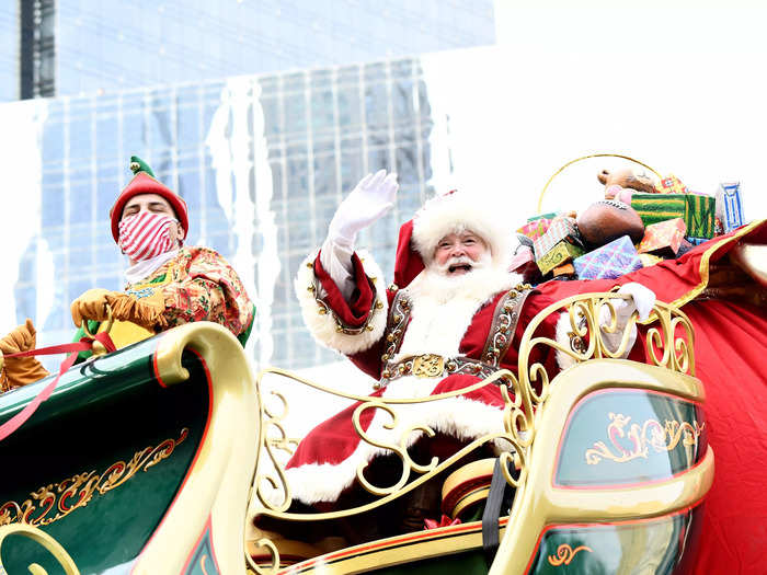 And just like every year before, the parade closed out with the arrival of Santa Claus and his sleigh to mark the start of the Christmas season.