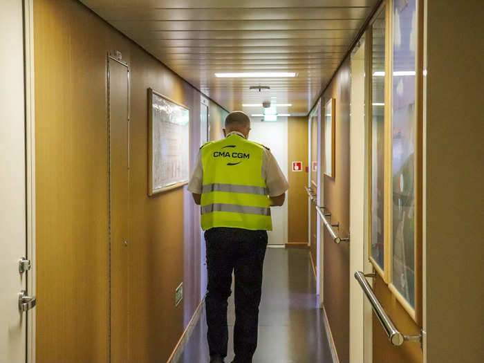 The captain and chief engineer reside on "G deck," for example, directly below the bridge.