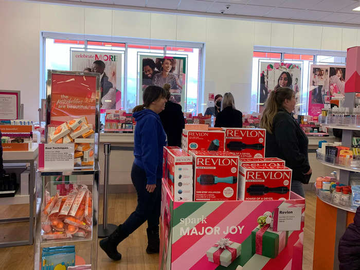 Ulta was several times the size of Bath and Body Works, but it felt just as crowded.