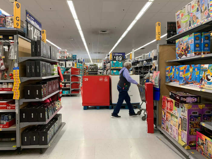 For the most part, other sections of the store were fairly empty, even the toy section.