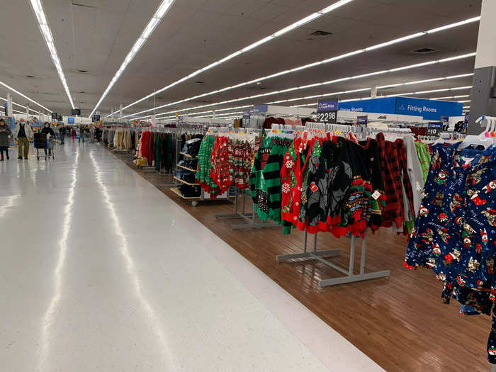 The store was surprisingly empty for a major shopping holiday.