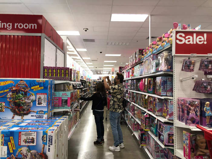 They were right … sort of. (One shopper seemed to be capturing his experience on his GoPro.)