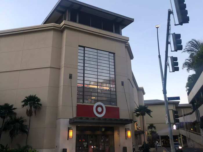 Target opened at 7 a.m., only one hour earlier than normal. They also had closed the main pedestrian entrance, and signs informed us we had to enter through the parking garage.