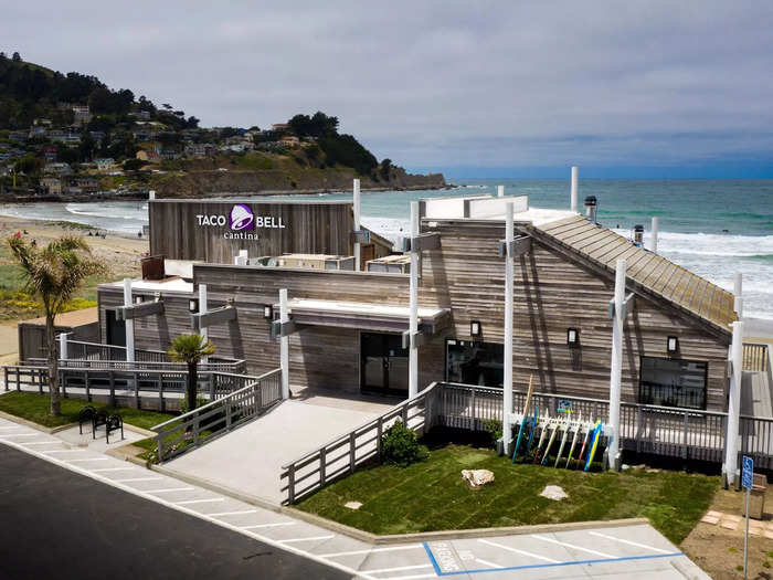 The Taco Bell that has been dubbed "the most beautiful in the world" is in Pacifica, California.