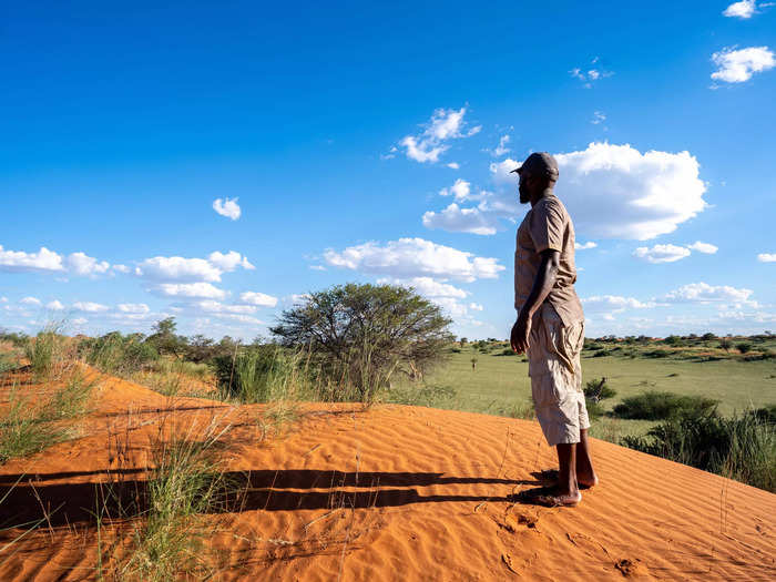 Our final stop was at the Bagatelle Kalahari Lodge near striking red dunes.