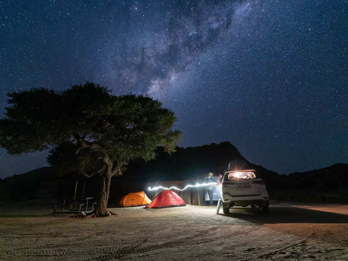 Next, we camped on the Klein-Aus Vista farm where I experienced some of the clearest skies I