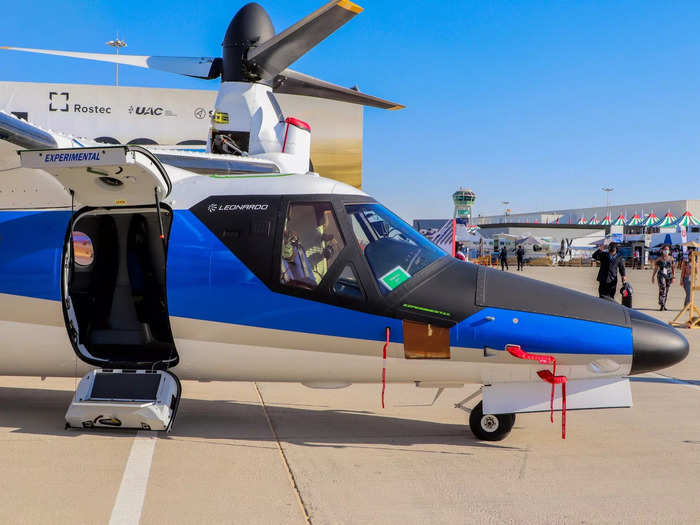 The AW609 was one of the most unique aircraft on display at the Dubai Airshow as the only civilian tiltrotor.