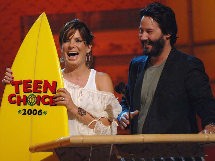 They won "Choice Liplock" for "The Lake House" at the 2006 Teen Choice Awards.