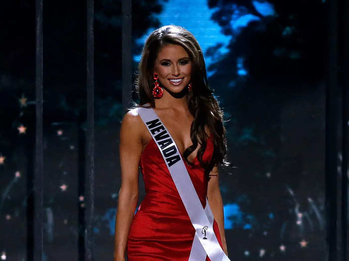 In June 2014, Nia Sanchez represented Nevada in a showstopping red gown that helped her win the Miss USA title.