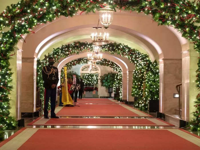 "As we celebrate our first holiday season in the White House, we are inspired by the Americans we have met across the country, time and again reminding us that our differences are precious and our similarities infinite," they wrote.