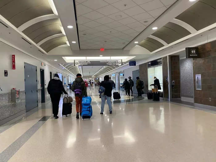 After landing in Atlanta, I thought the crowds may have picked up a bit, but I was again surprised to see open hallways, and I had no trouble finding a spot on the passenger tram that took me to arrivals.