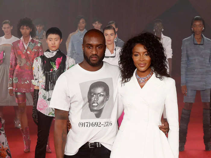 Naomi Campbell closed Off-White