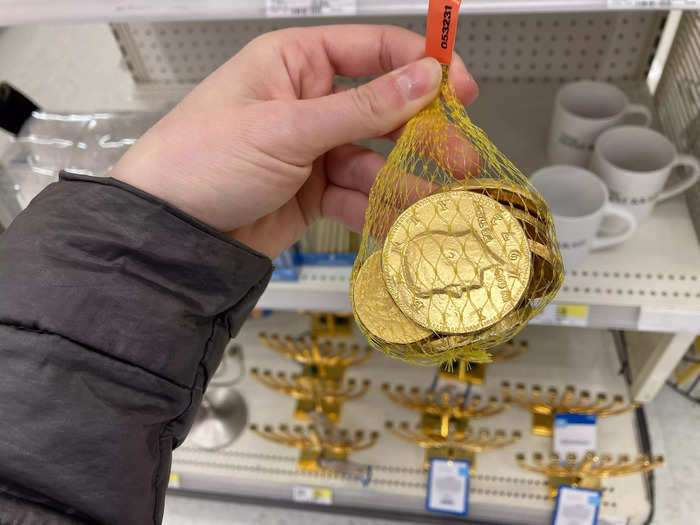 Target also had chocolate coins known as Hanukkah gelt.