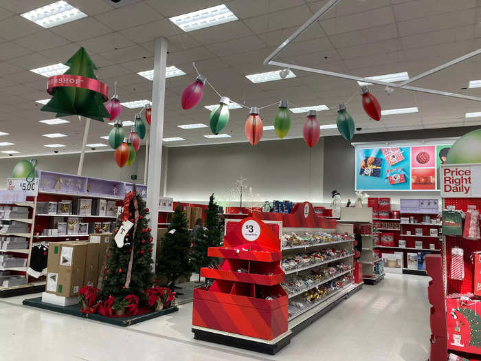 The Target had a giant holiday section with aisles of seasonal items, but I didn