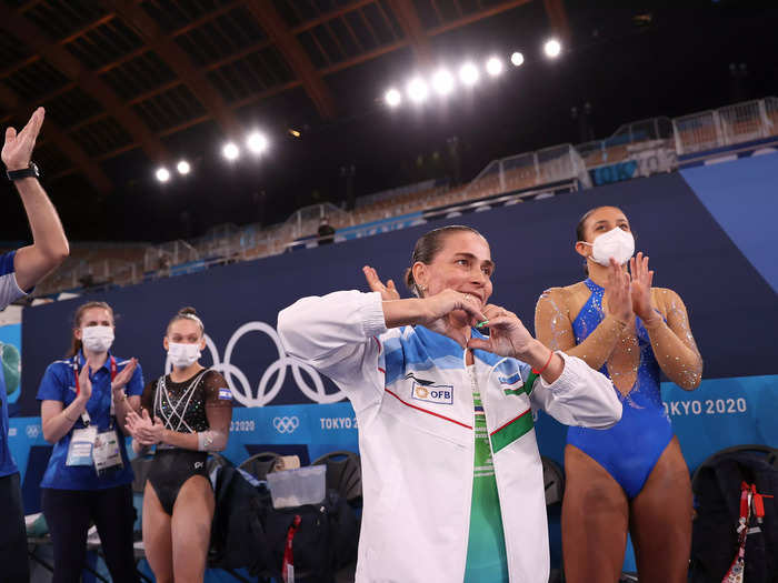 Oksana Chusovitina, a 46-year-old gymnast from Uzbekistan, received a standing ovation at her eighth and possibly final Olympics in July.