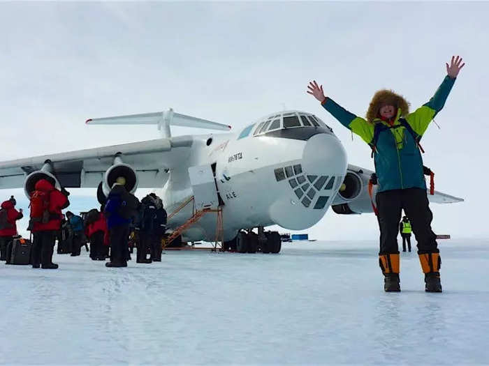A number of tour operators also fly to the South Pole, like Ice Trek, which flies an Ilyushin-76 from Punta Arenas, Chile, to Union Glacier, Antarctica.