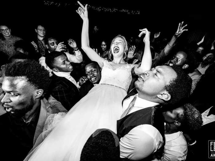 Some photos conveyed the pure joy of reception dance floors.