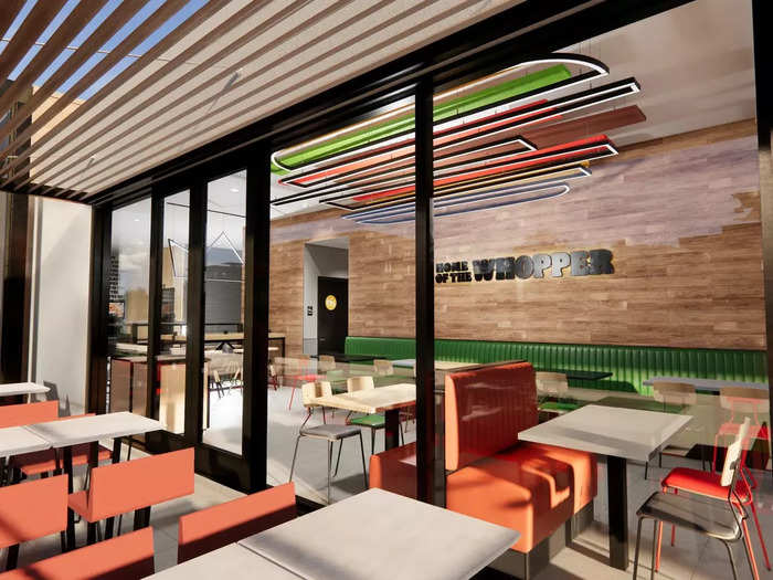 Burger King started revamping some of its stores in 2021, and the Newcastle restaurant looked nothing like the mock-ups for its new design.