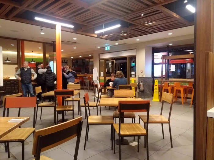 I went at around 7 p.m. on a Saturday night. The McDonald