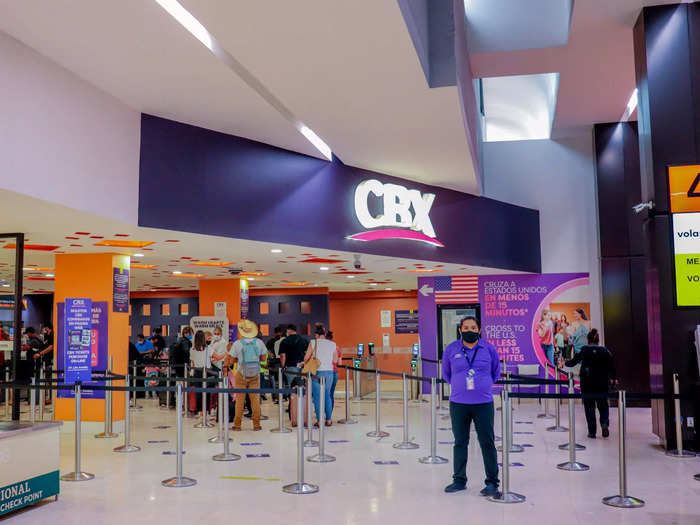 America, however, beckoned and CBX signage guided the way to baggage claim, with no shortage of ticket kiosks and advertisements along the way.