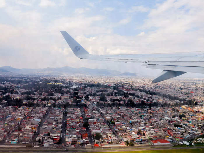 But soon enough, we were airborne out of Mexico City bound for the furthest reach of Mexico.