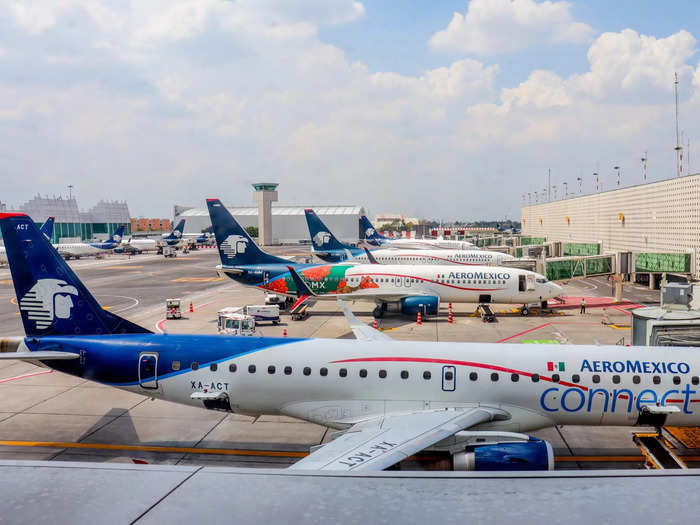 My flight to Tijuana was on Aeromexico, Mexico