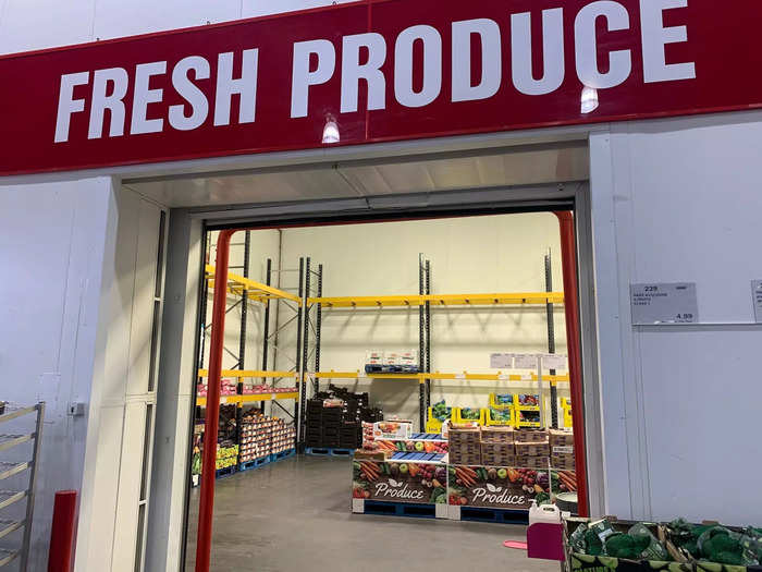 Similar to the US store, there was a separate room dedicated to fresh produce, which is considerably chillier to keep groceries fresh.